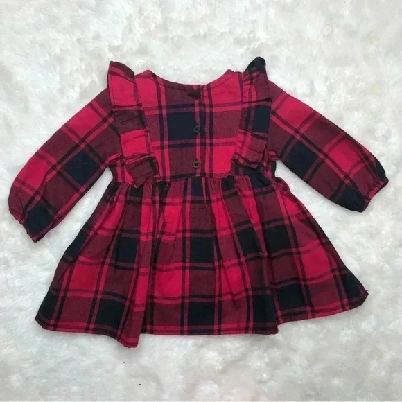 The  Children’s Place Dress Red & Black Plaid New With Tags 3-6 Months - Picture 12 of 16